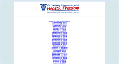 Desktop Screenshot of healthenews.cchfreedom.org